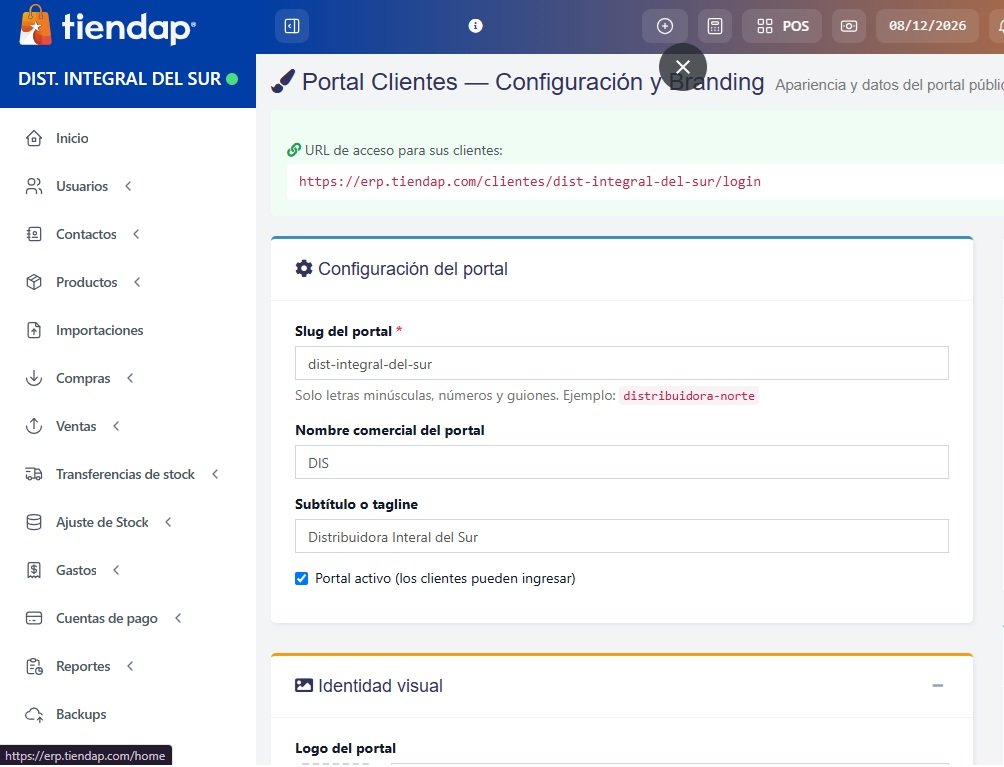 Portal Mayorista para Distribuidoras